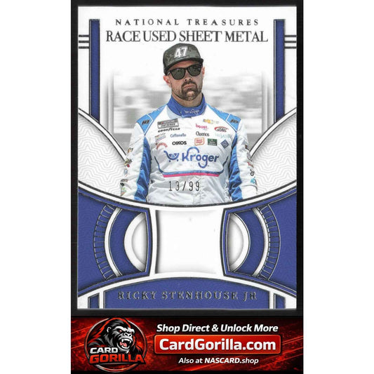 2024 National Treasures Ricky Stenhouse Jr Race Used Sheet Metal Blue #/75