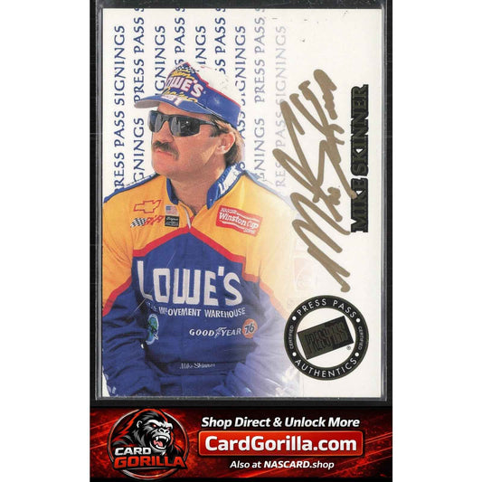 1999 Press Pass #NNO Mike Skinner Signings Gold #/100