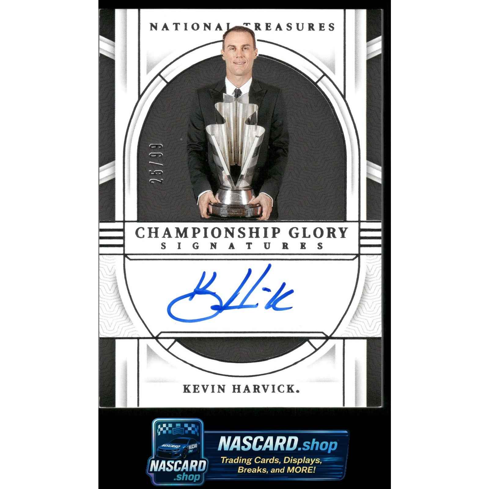 2024 Panini National Treasures Kevin Harvick Championship Glory Signatures #/99