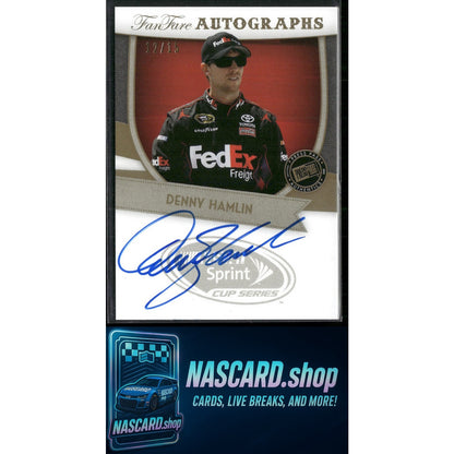 2012 Press Pass Fanfare #FF-DH Denny Hamlin Autographs Gold #/15 - Card Gorilla