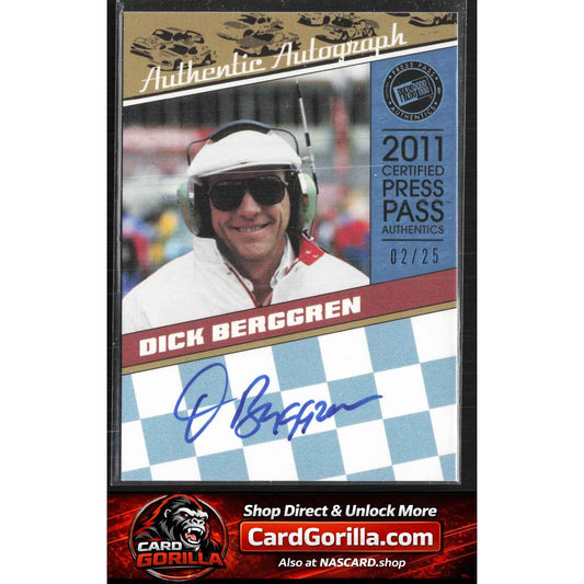 2011 Press Pass Legends #LGA-DB Dick Berggren Autographs Blue #/25