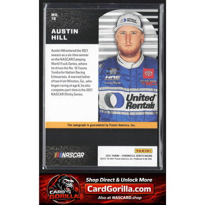 2021 Panini Chronicles #15 Austin Hill Zenith Autographs