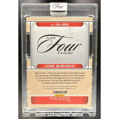 2026 Panini Turn Four Racing Jamie McMurray #SM-JMM Sheet Metal Swatches /199