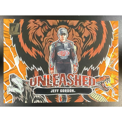 2024 Panini Donruss Jeff Gordon #20 Unleashed Orange Ice /75