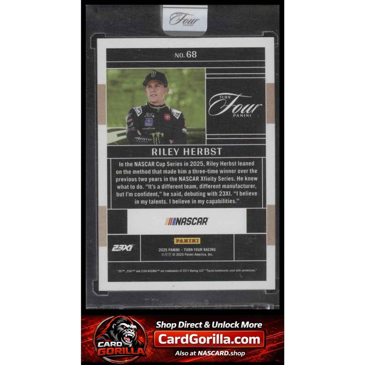 2025 Panini Turn Four #68 Riley Herbst Blue #5/5