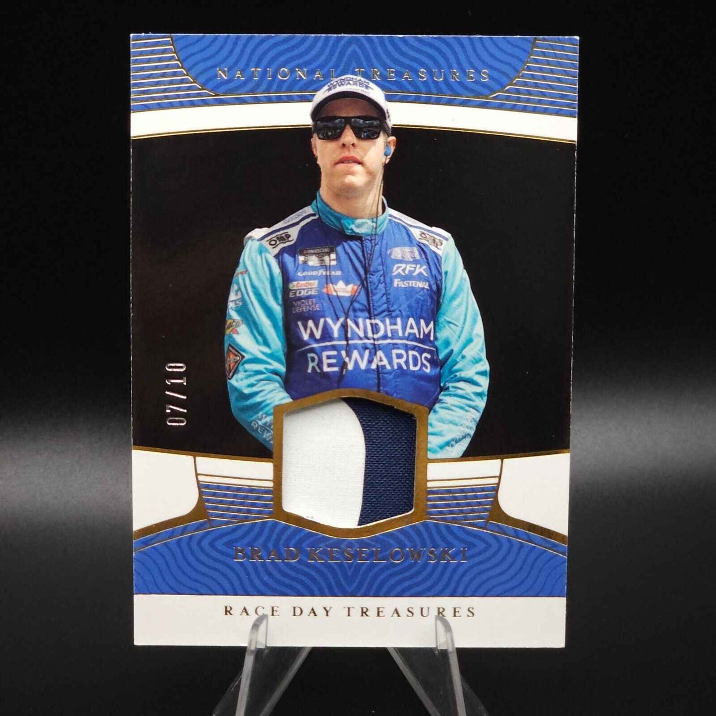 2023 National Treasures Race Day Treasures Midnight Prime Brad Keselowski /10 - NASCARD.shop