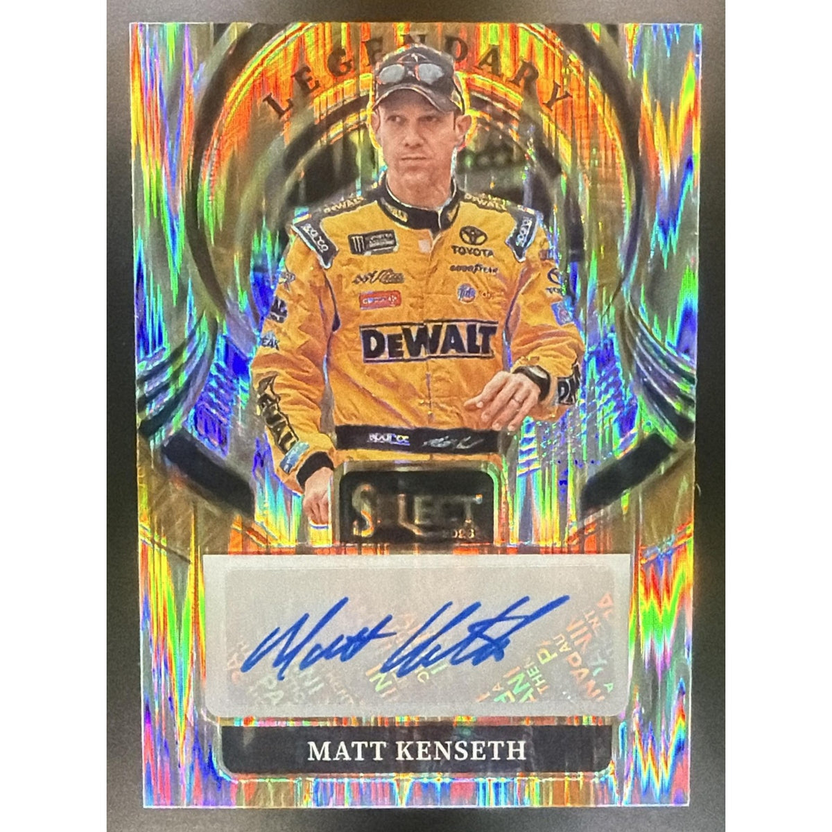 2026 Panini Select NASCAR Matt Kenseth Legendary Signatures Flash Prizms Auto