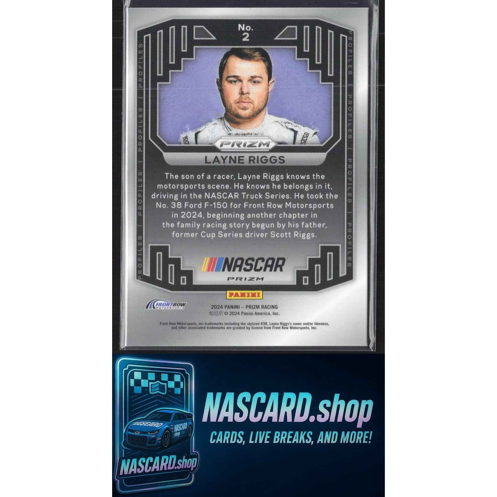 2024 Panini Prizm #2 Layne Riggs Profiles RC