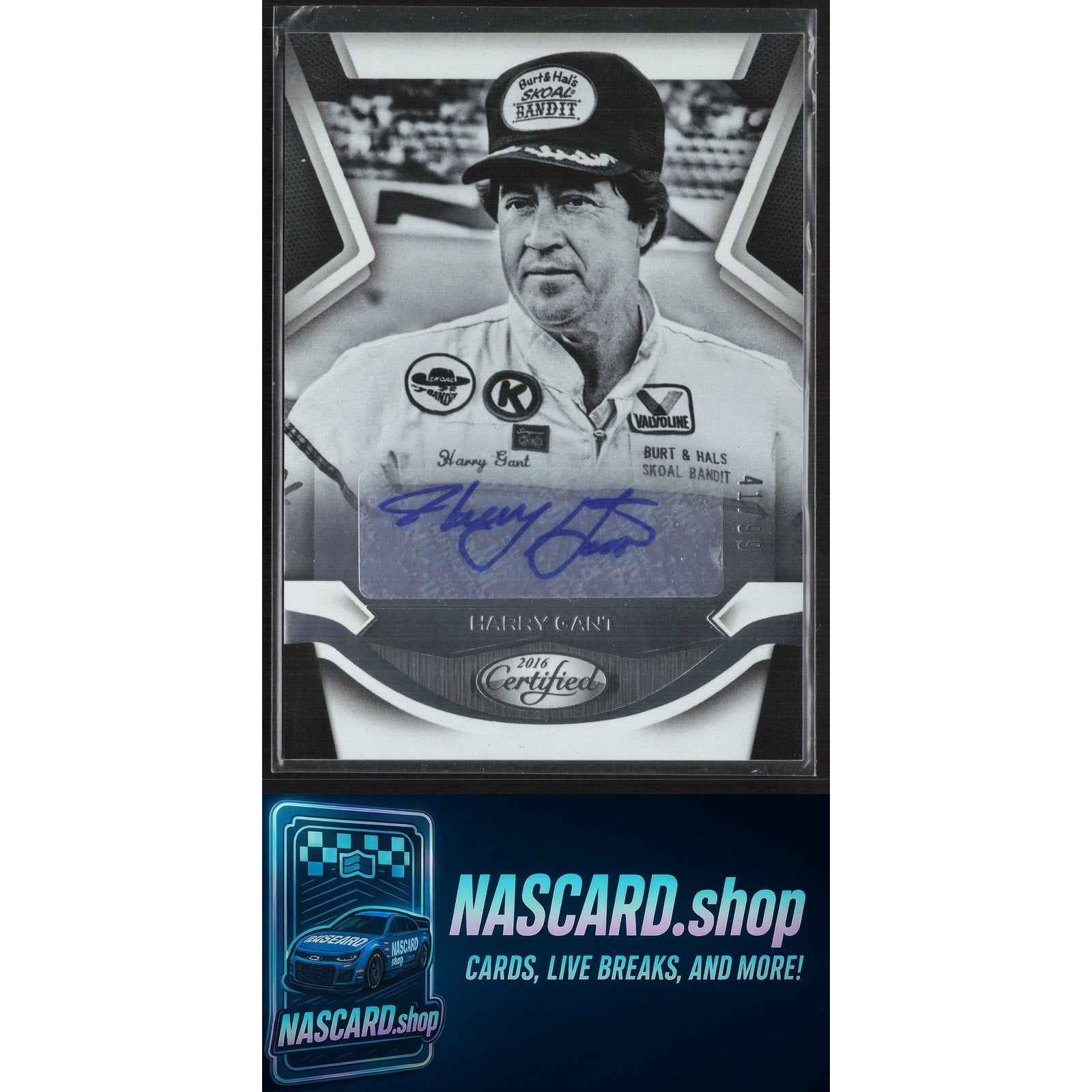 2016 Panini Certified #HG Harry Gant Certified Signatures #/99