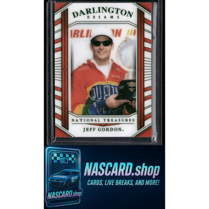 2024 Panini National Treasures #DD-24 Jeff Gordon Darlington Dreams Green #1/5