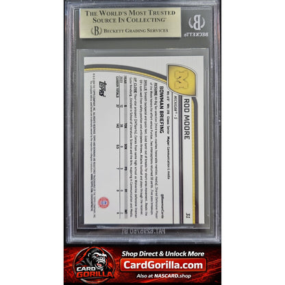2024 Bowman Chrome Sapphire University #31 Rod Moore BGS 9.5
