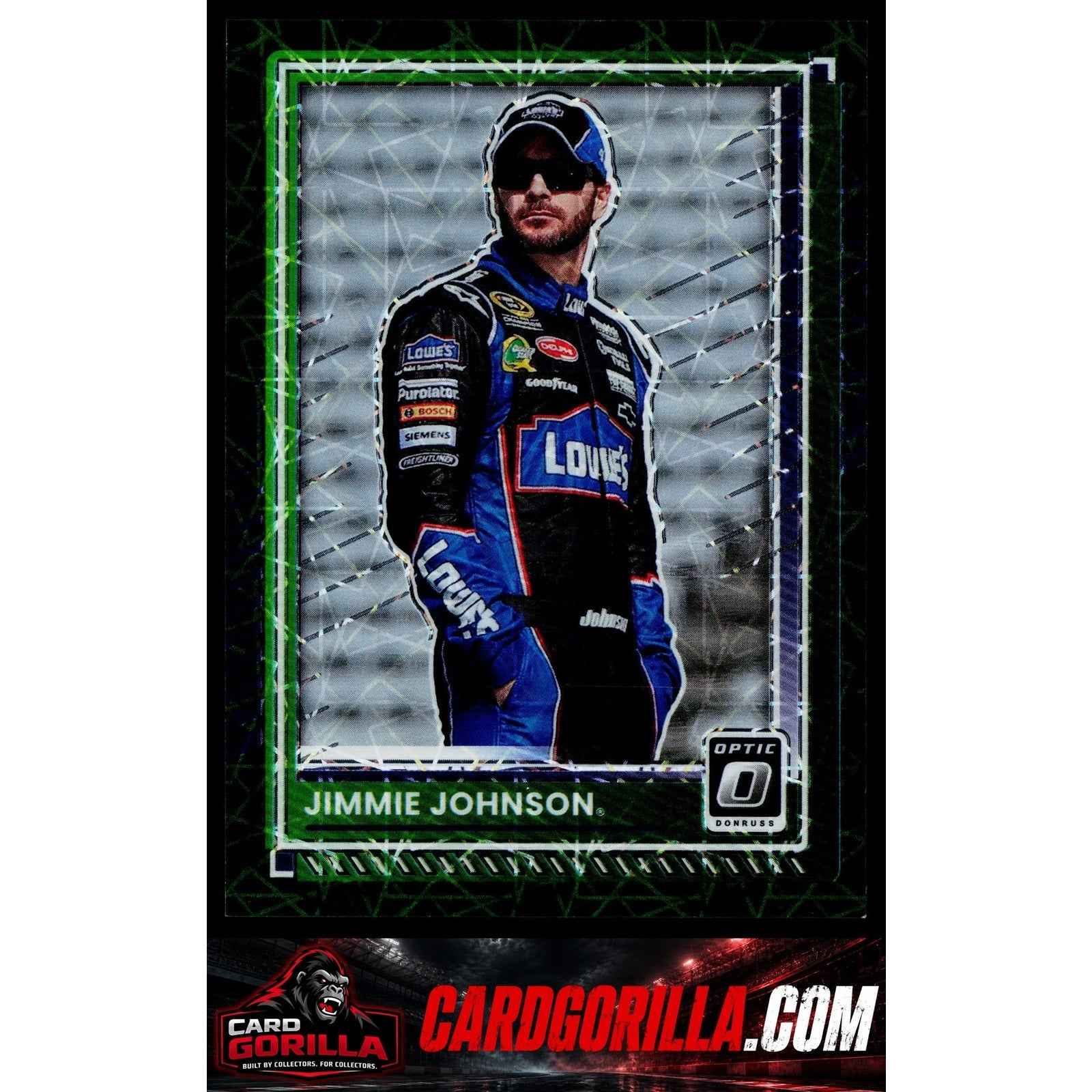 2025 Donruss #44 Jimmie Johnson Optic Black Velocity #/39