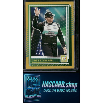 2025 Donruss #71 Chris Buescher Gold #/10