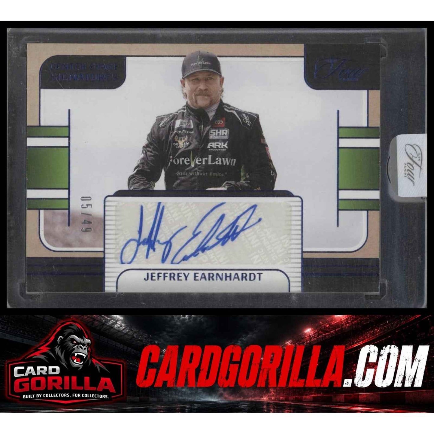2025 Panini Turn Four Jeffrey Earnhardt Center Stage Signatures Blue #/49