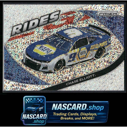 2022 Panini Prizm Rides #61 Chase Elliott White Sparkle Prizm