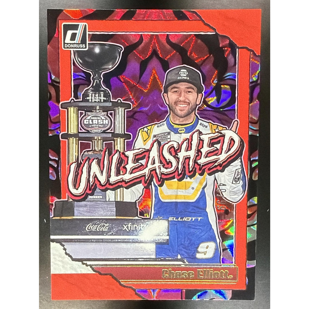 2026 Panini Donruss NASCAR Racing Chase Elliott #14 Unleashed Red Xplosion 48/99