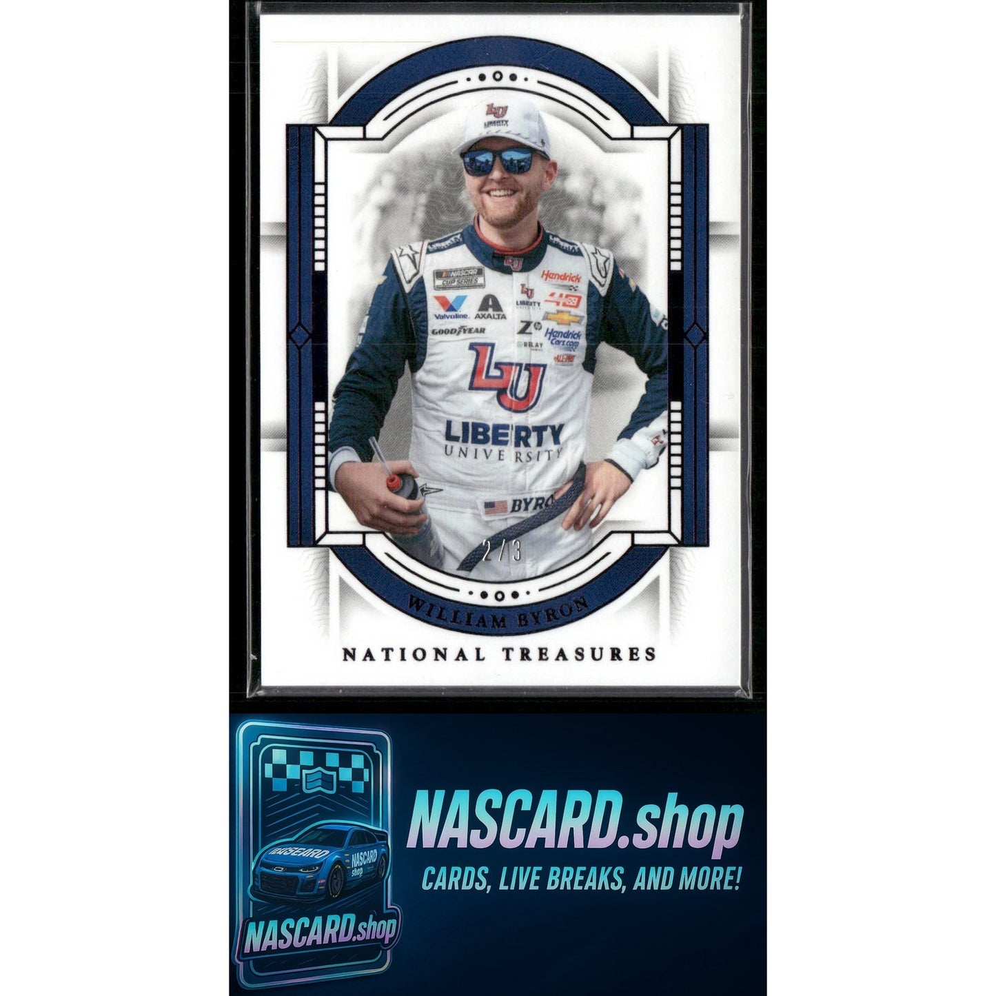 2024 Panini National Treasures #5 William Byron Purple #/3