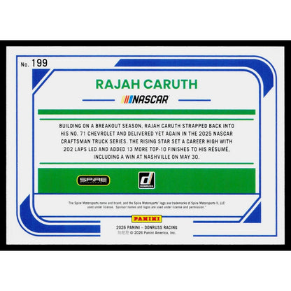 2026 Donruss #199 Rajah Caruth Mojo #/25
