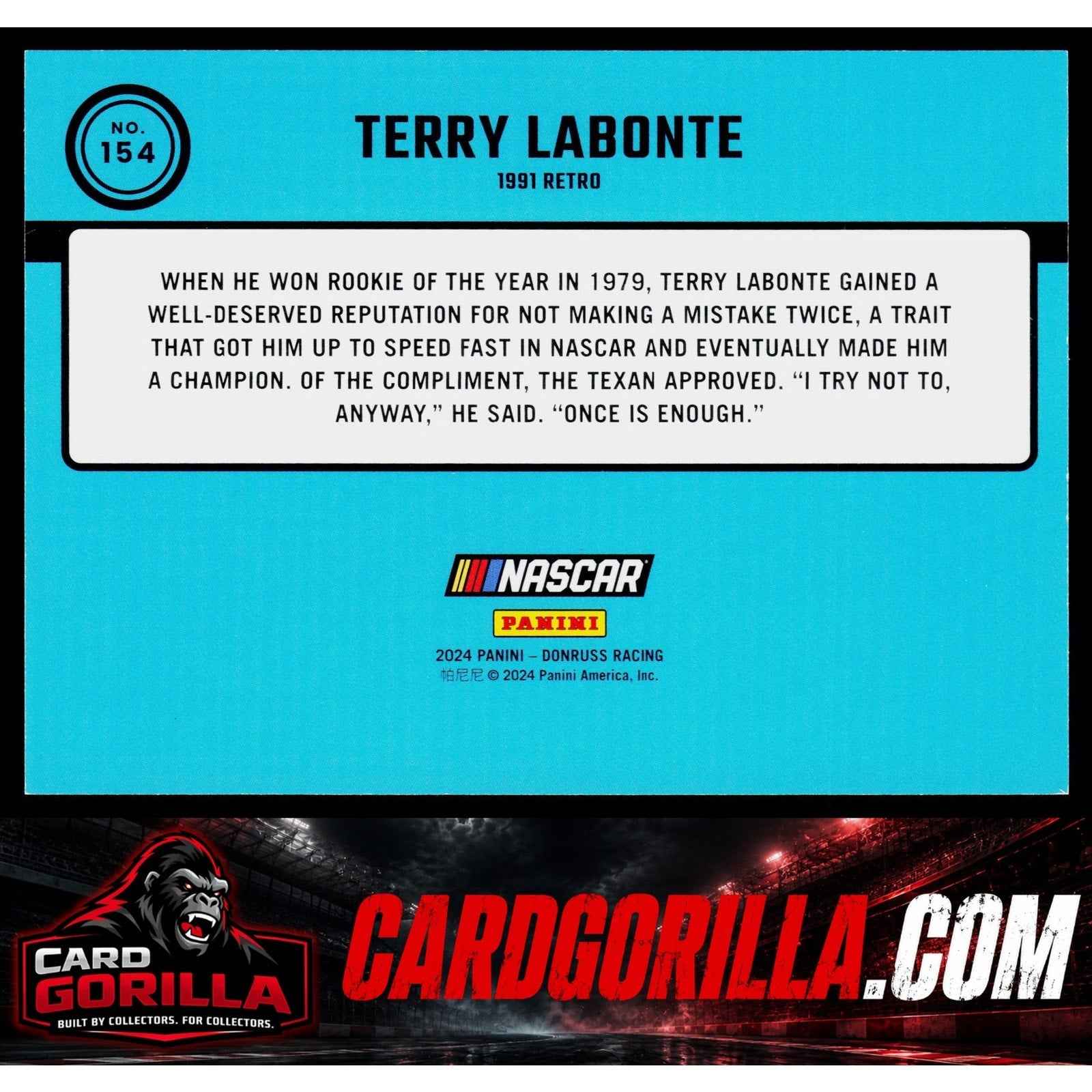 2024 Donruss #154 Terry Labonte Purple #/99