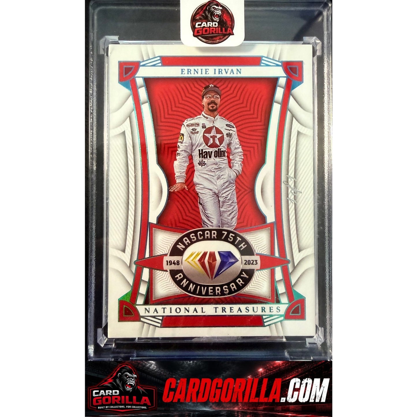 2023 National Treasures Ernie Irvan Diamond Anniversary Holo Platinum Blue #1/1