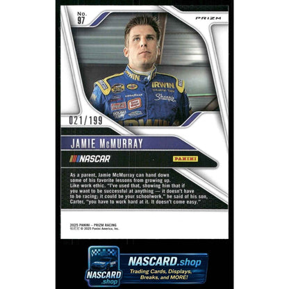 2025 Panini Prizm #97 Jamie McMurray Blue #/199