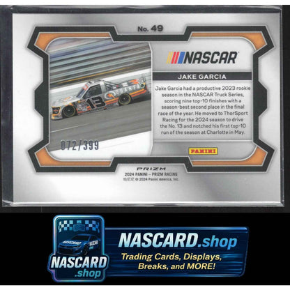 2024 Panini Prizm #49 Jake Garcia Pulsar #/399