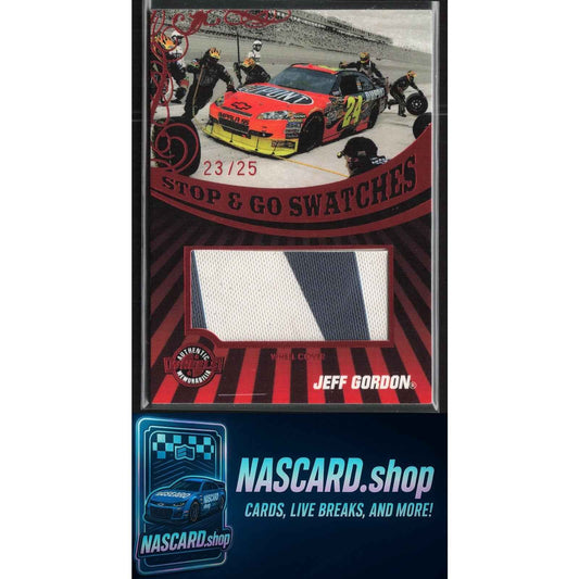 2009 Wheels Main Event Jeff Gordon Stop and Go Swatches-Wheel Cover-Red #/25