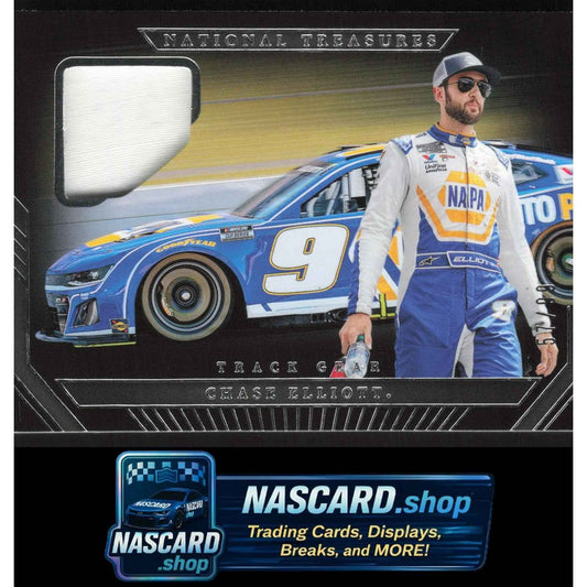 2024 Panini National Treasures #TG-CET Chase Elliott Track Gear #/99