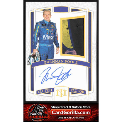 2025 National Treasures Brennan Poole Clutch Factor Signatures Holo Gold #/10