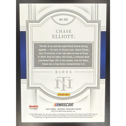 2024 Panini National Treasures Chase Elliott #60 Rides Green 1/5