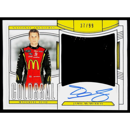 2025 Panini National Treasures Jamie McMurray Colossal Material Auto #/99