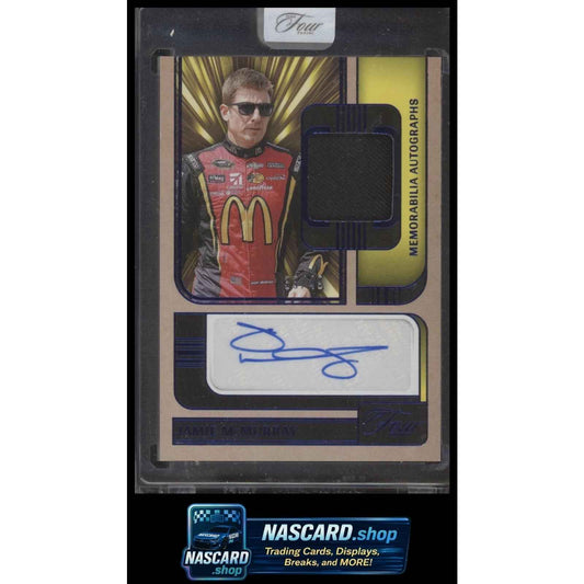 2025 Panini Turn Four #MA-JMY Jamie McMurray Memorabilia Autographs Blue #/49