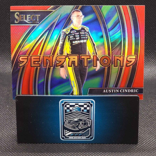 2024 Panini Select Racing Sensations Red Prizm #1 Austin Cindric 67/99 - NASCARD.shop