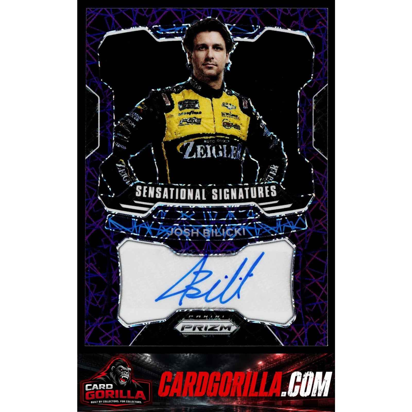 2022 Panini Prizm #S-JB Josh Bilicki Sensational Signatures Purple Velocity #/99