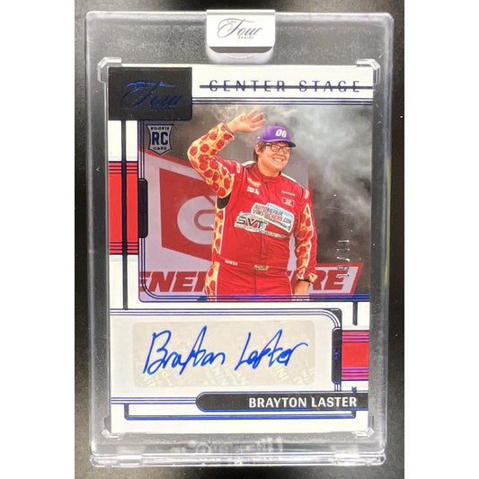 2026 Panini Turn Four Racing Brayton Laster Center Stage Signatures Blue /49 RC