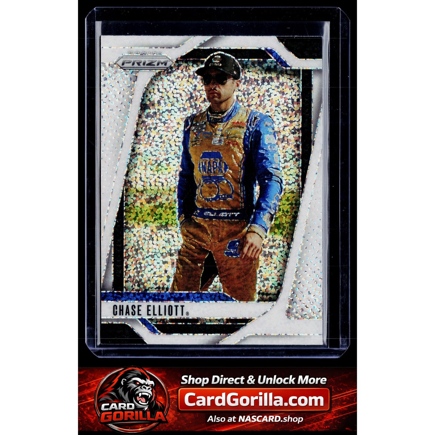 2025 Panini Prizm #43 Chase Elliott White Sparkle