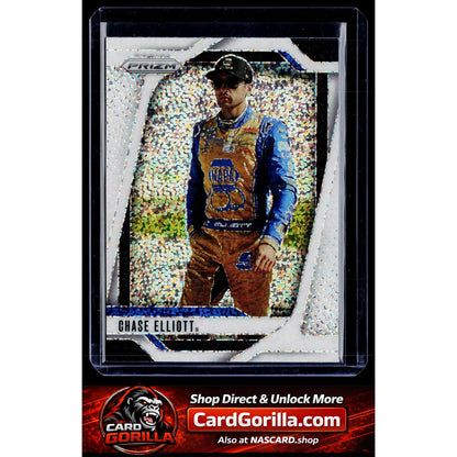 2025 Panini Prizm #43 Chase Elliott White Sparkle