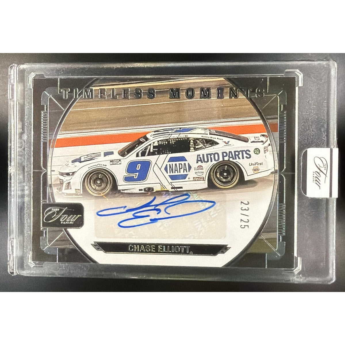 2026 Panini Turn Four Racing Chase Elliott #TM-CEL Timeless Moments /25 Auto
