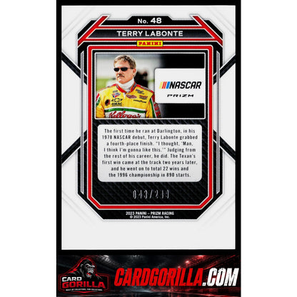 2023 Panini Prizm #48 Terry Labonte Reactive Green #/249