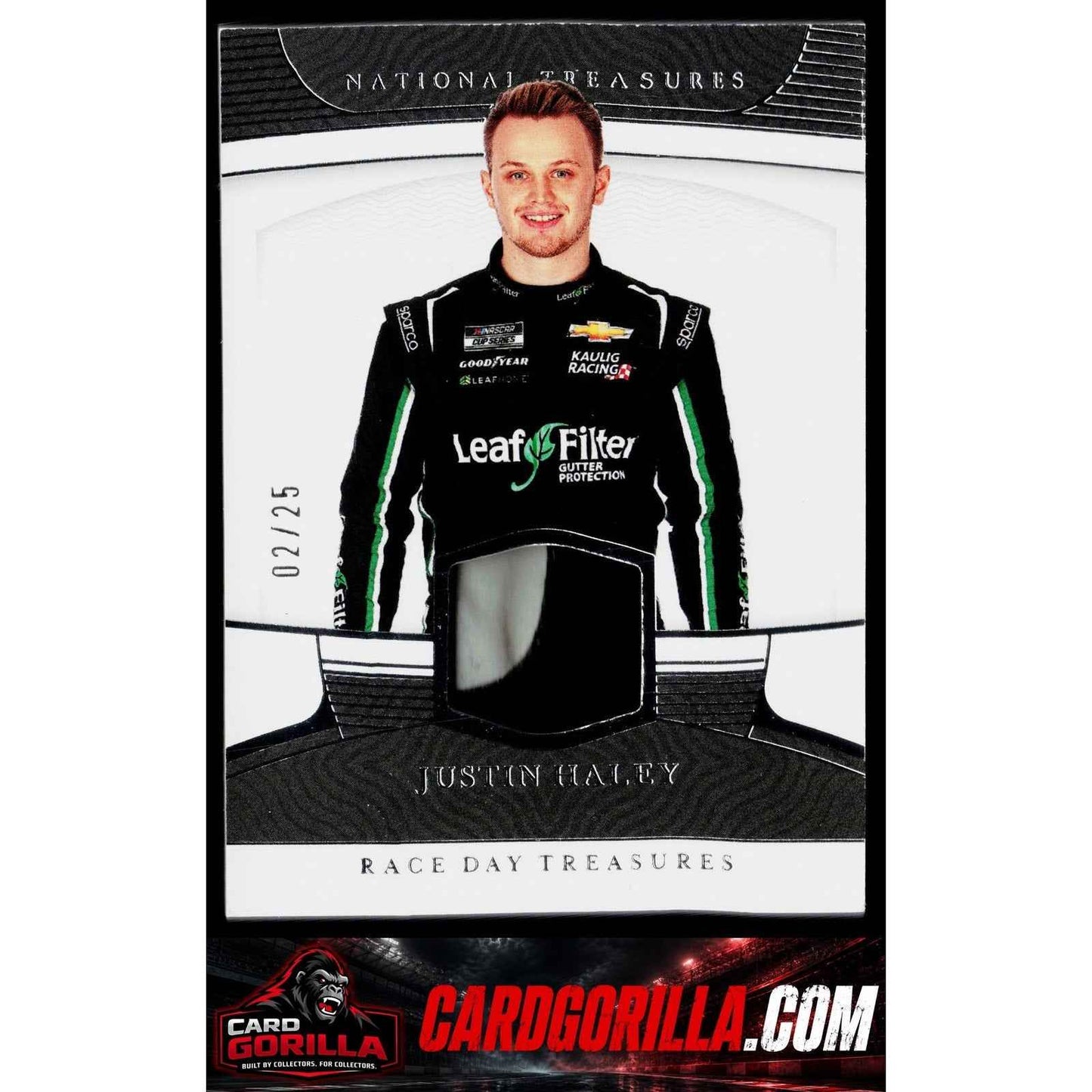 2023 Panini National Treasures Justin Haley Race Day Treasures Gloves #/25