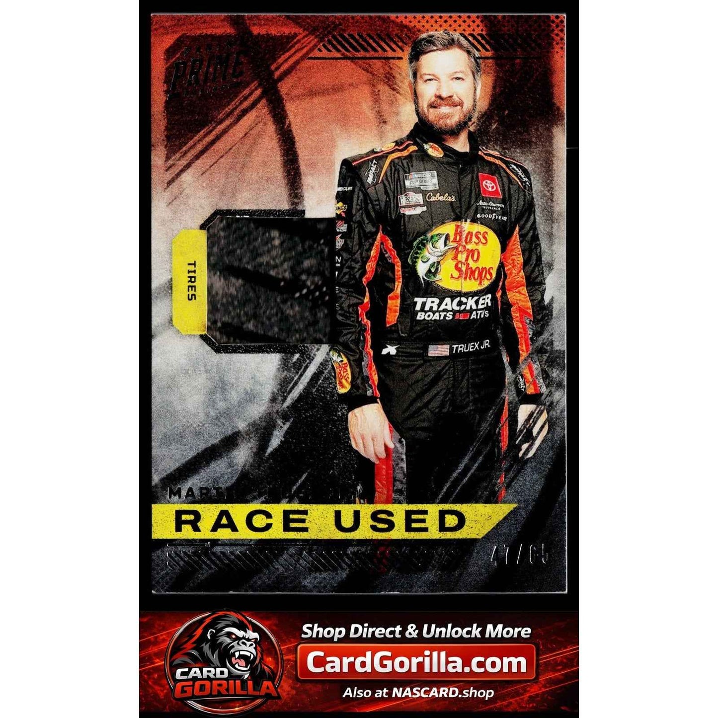 2023 Panini Prime #RU-MTJ Martin Truex Jr. Race Used Firesuits #/99