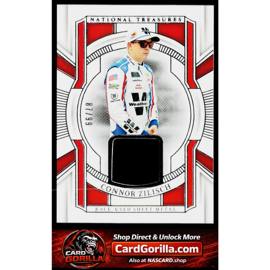 2025 Panini National Treasures Connor Zilisch Race Used Sheet Metal #/99