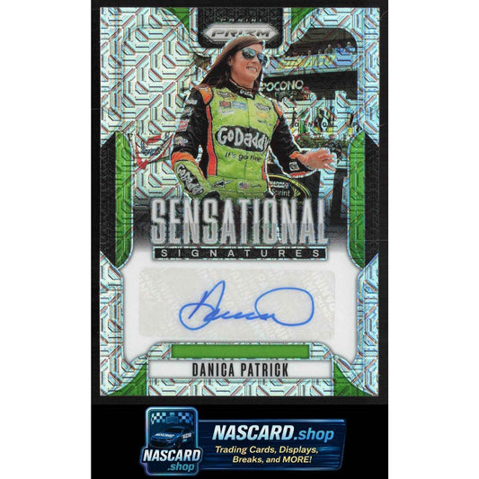 2025 Panini Prizm #SS-DPT Danica Patrick Sensational Signatures Mojo #/25