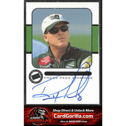 2001 Press Pass #NNO Ron Hornaday Signings