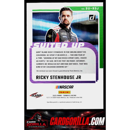 2025 Donruss #SU-RSJ Ricky Stenhouse Jr Suited Up Swatches