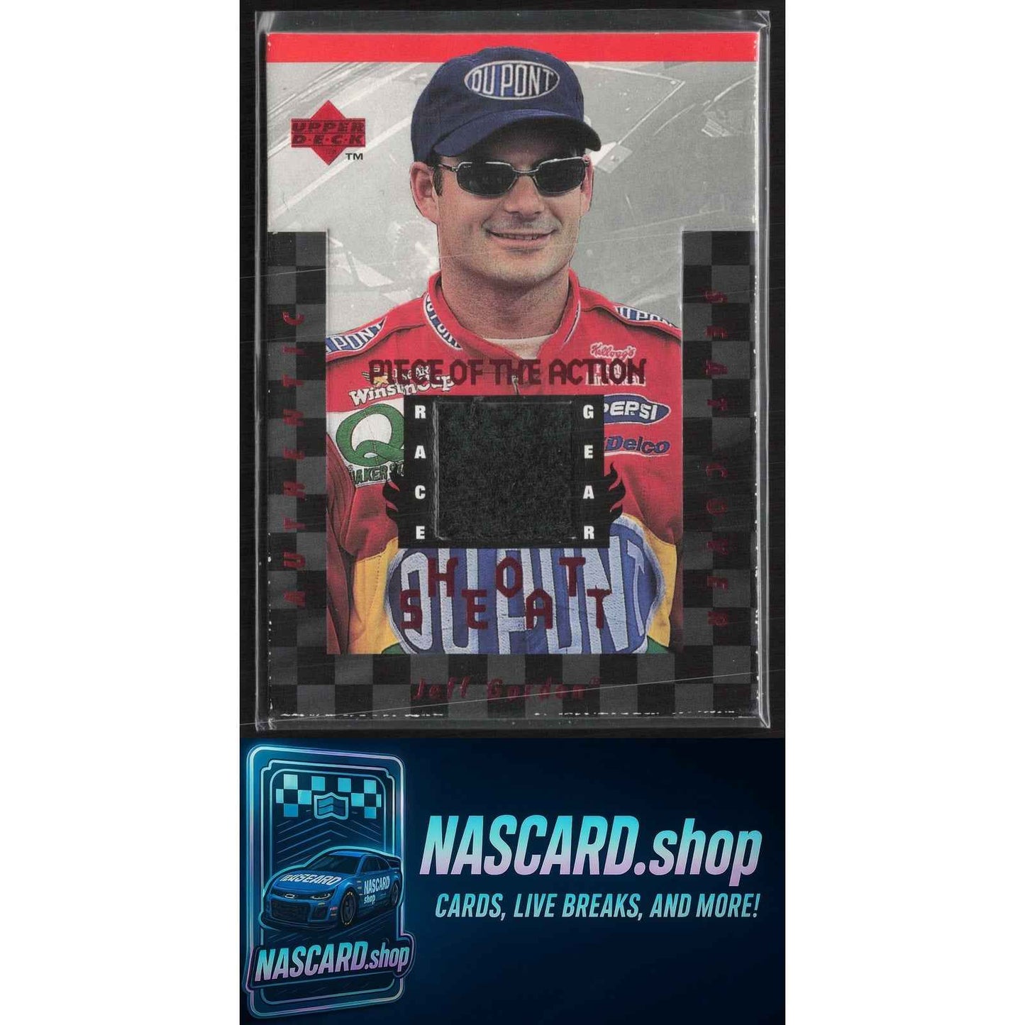 1997 Upper Deck Road to the Cup #HS6 Jeff Gordon Piece of the Action Hot Seat