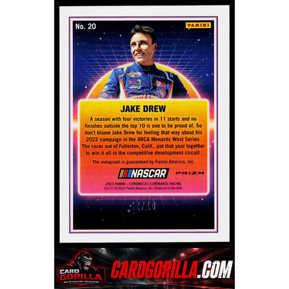 2023 Panini Chronicles #20 Jake Drew Overdrive Gold #/10