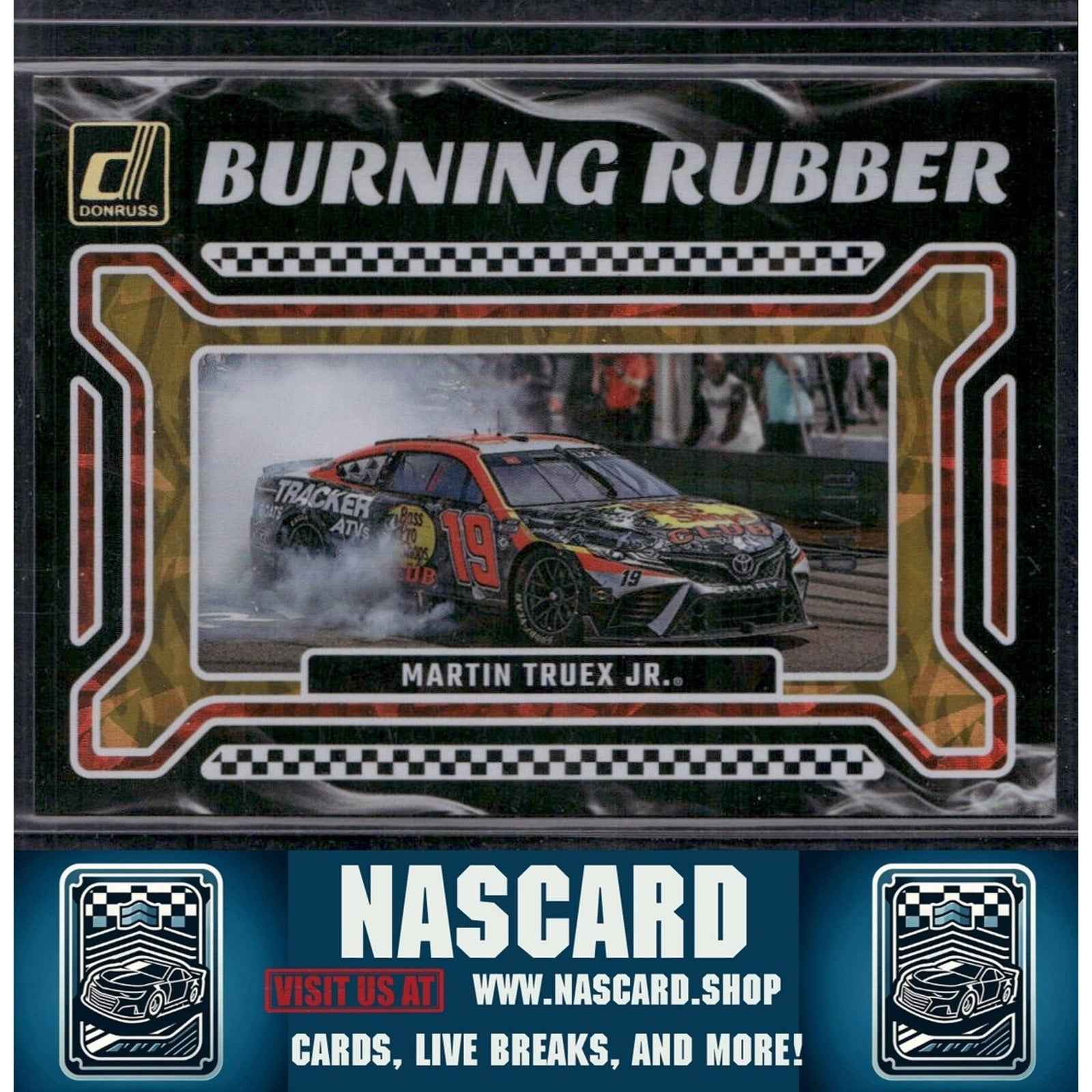 2024 Donruss #17 Martin Truex Jr. Burning Rubber Gold Ice #/10 - Card ...