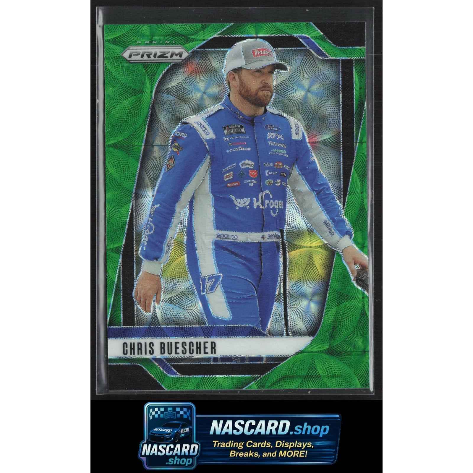 2025 Panini Prizm #14 Chris Buescher Green Scope #/149