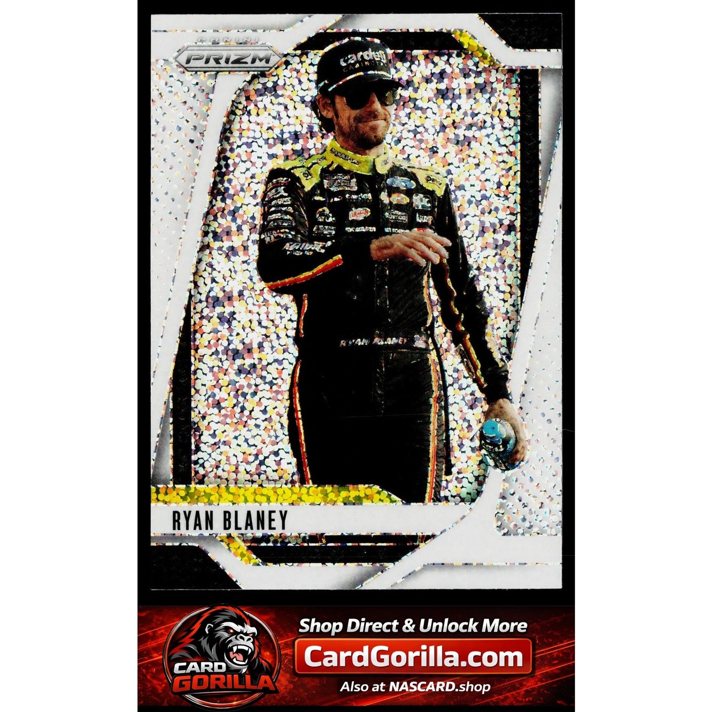2025 Panini Prizm #12 Ryan Blaney White Sparkle